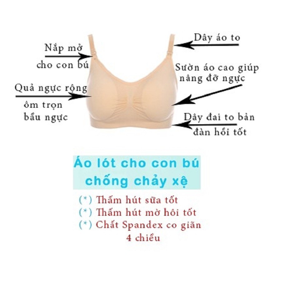 VỀ THÊM 2 MÀU MỚI_ Áo Lót Hút Sữa Rảnh Tay Cải Tiến 3 Trong 1