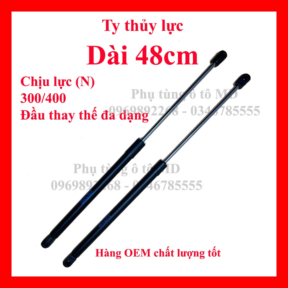 [Dài 48cm]Ty Thủy Lực Chống Cốp , Nắp Capo , Chống Cánh Cửa và dùng cho các loại máy công trình. Hàng chất lượng tốt.