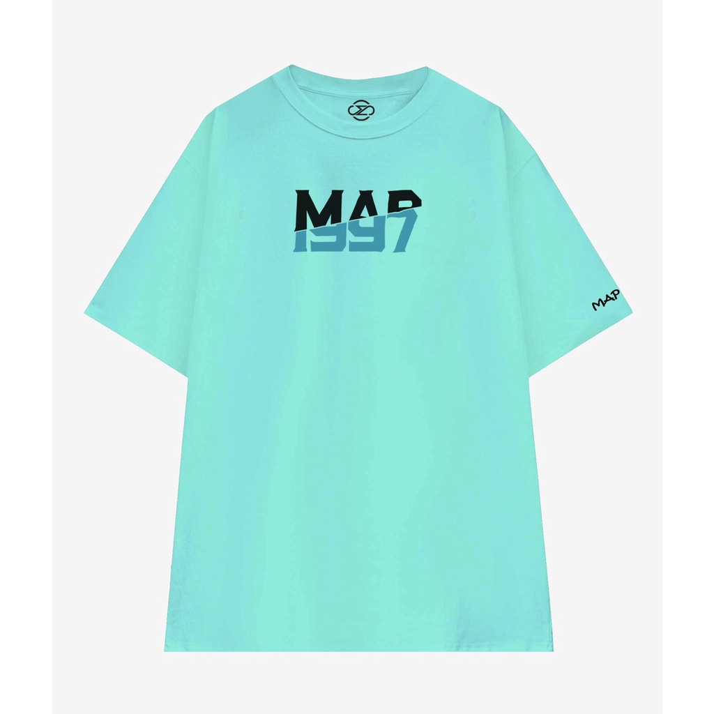 QUÀ TẶNG KÈM KHI MUA 3 CHAI NƯỚC HOA CHIẾT HOẶC 1FULLSIZE Áo Thun Basic MAP97, T - Shirt ( Xanh )