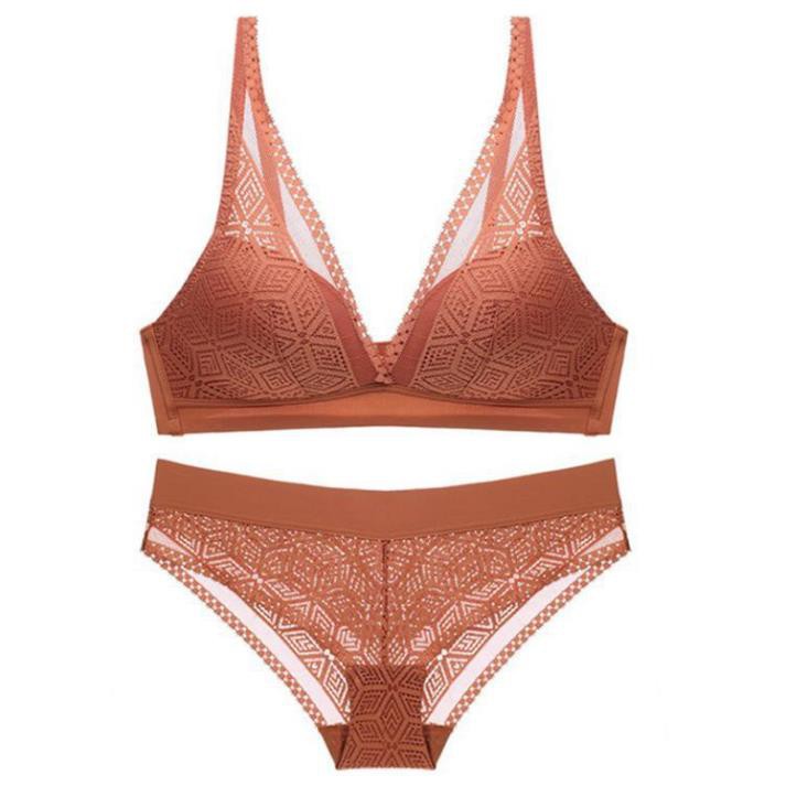 Bộ đồ lót AG ren leo không gọng mút mỏng - BL