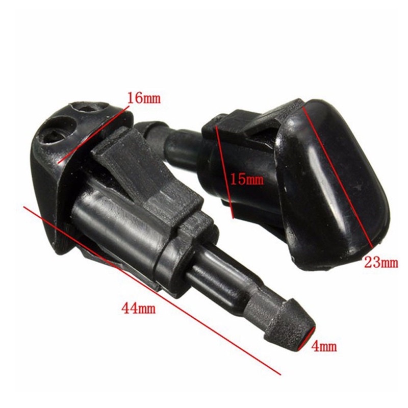 Sét 2 vòi phun kính hắn gió trước cho xe ô tô