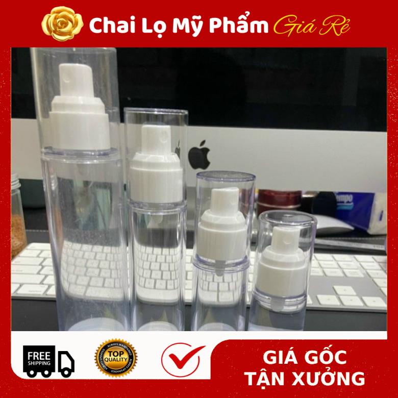 Chai Chiết Mĩ Phẩm ❤ RẺ VÔ ĐỊCH ❤ Chai nhựa hút chân không xịt phun sương 15ml,30ml,50ml chiết mỹ phẩm .