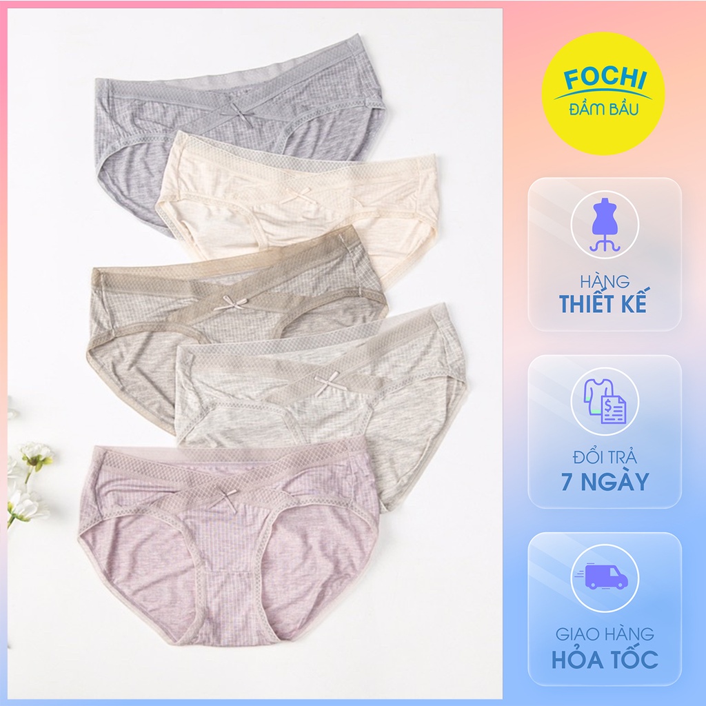 Quần Lót Cotton Madal Cao Cấp Cạp Chéo Fochi Đáy 2 Lớp Kháng Khuẩn Co Giãn Đàn Hồi Tốt QLA005