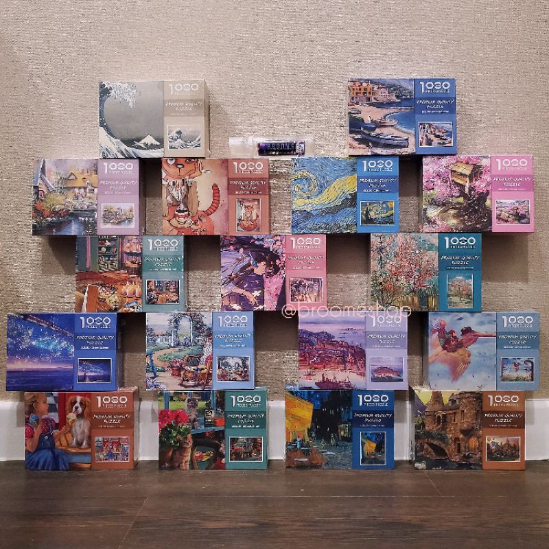 [CAO CẤP] Bộ tranh xếp hình Jigsaw Puzzle Mini 1000 miếng 38x26cm Tranh ghép hình Mini 1000 mảnh Xếp Hình 1000 Pcs