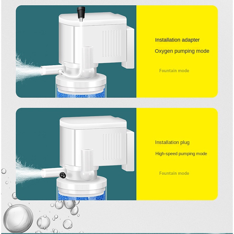 Máy Lọc Nước Bể Cá Ba Trong Một Máy Bơm Oxy Nước / Nồng Độ Oxy / Vi Khuẩn Nuôi Dưỡng Cấy Dọc Đa Năng