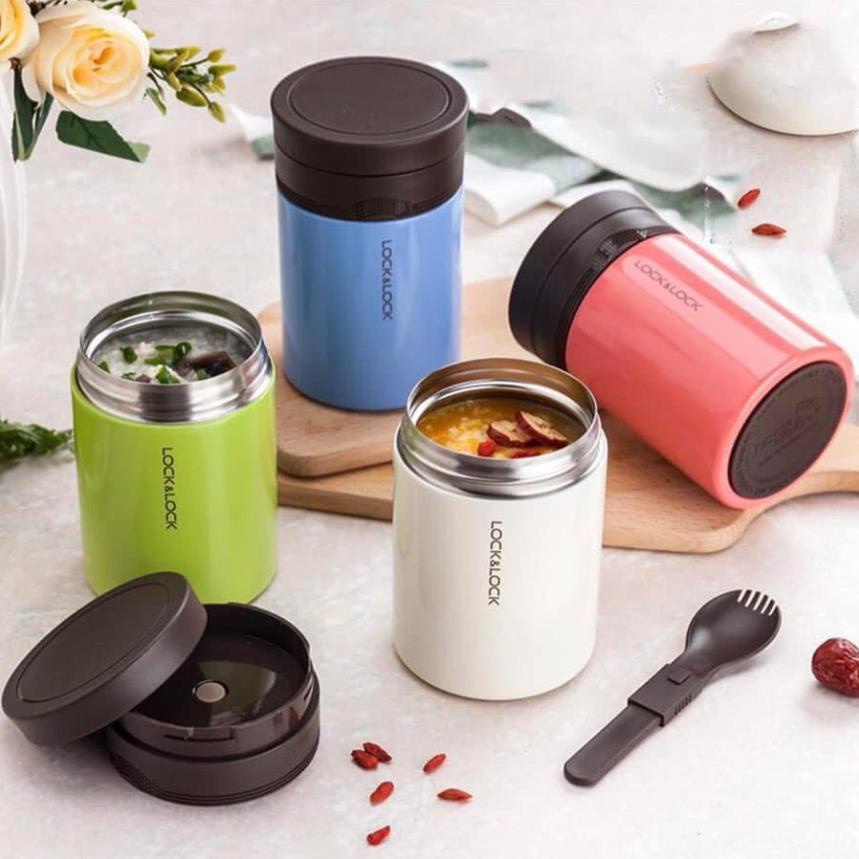 Bình ủ cháo giữ nhiệt inox Locknlock LHC8024 500ml - Hàng chính hãng