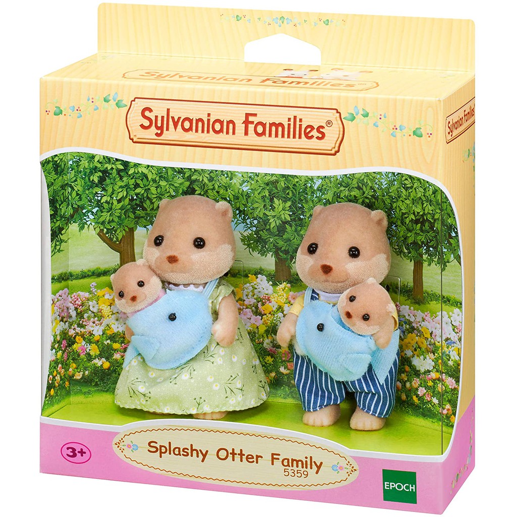 Sylvanian Families Gia Đình Rái Cá Splashy Otter Family