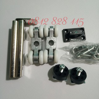 Bánh Xe Treo Cửa Kính Lùa 4 Bánh