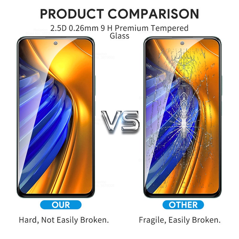 Ốp Điện Thoại Kính Cường Lực 2 Trong 1 Cho Xiaomi Poco F4 F3 M4 M4Pro M3 Redmi K50 K40S K40 Pro 10 10C 9T 9C 10A