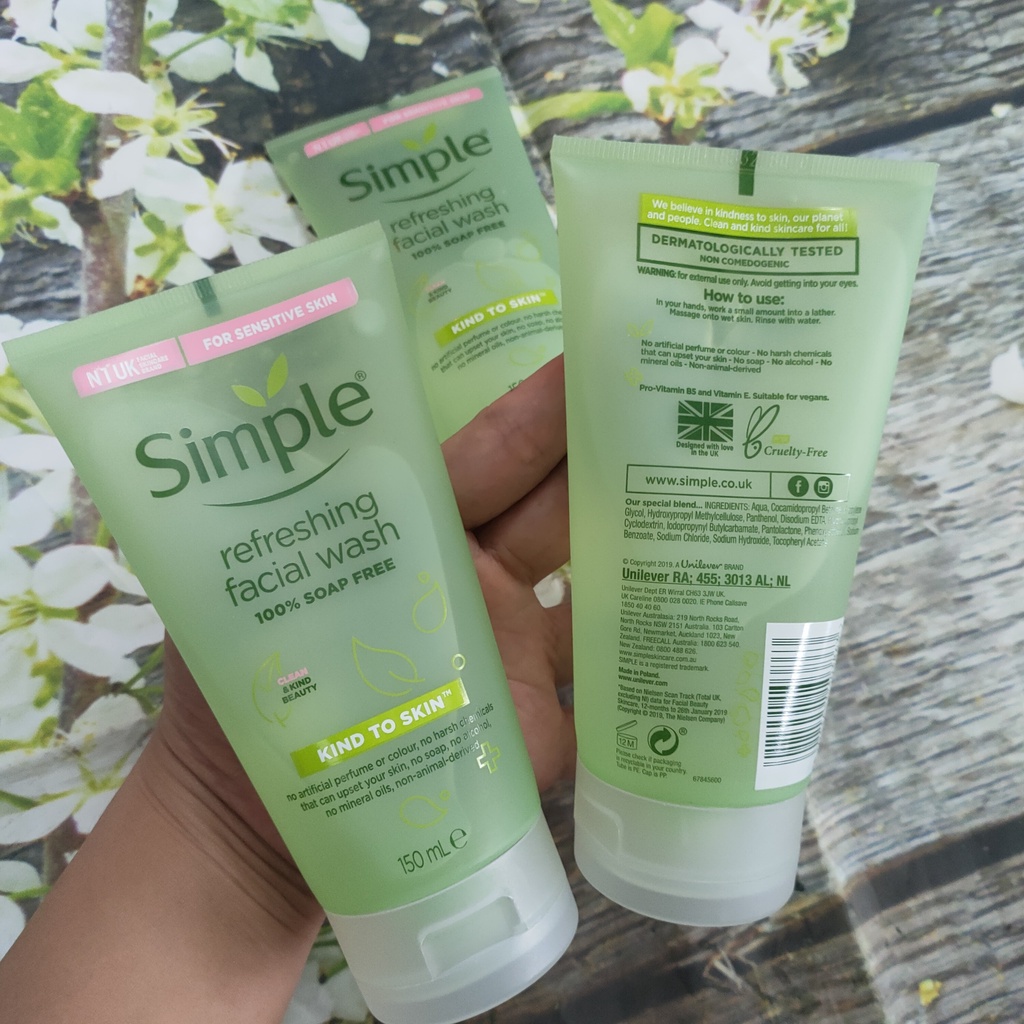 Combo Simple Tẩy Tế Bào Da Chết Dịu Nhẹ