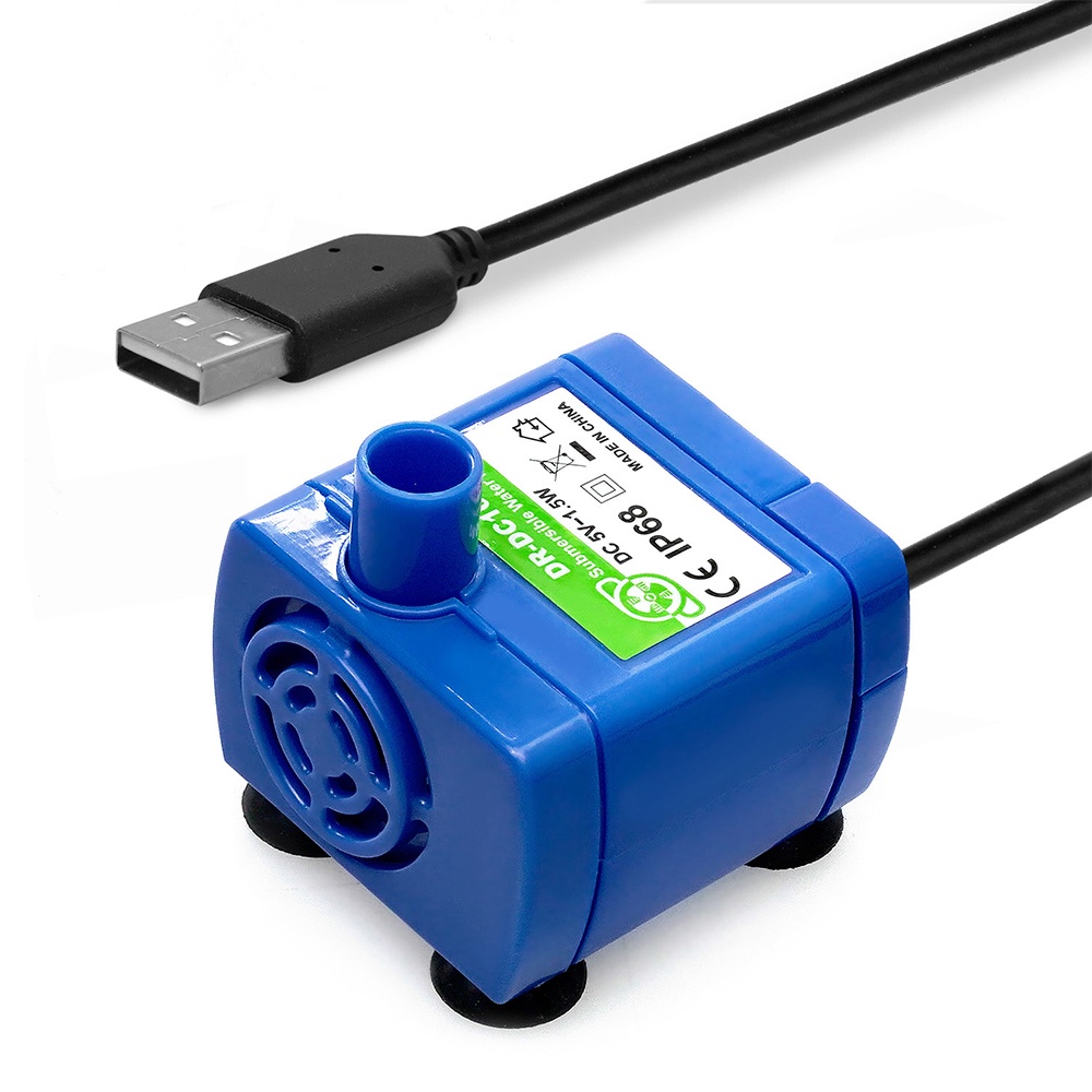 Máy bơm nước uống thú cưng DIYMORE dạng chìm DC 5V USB 1.5W hoạt động yên tĩnh