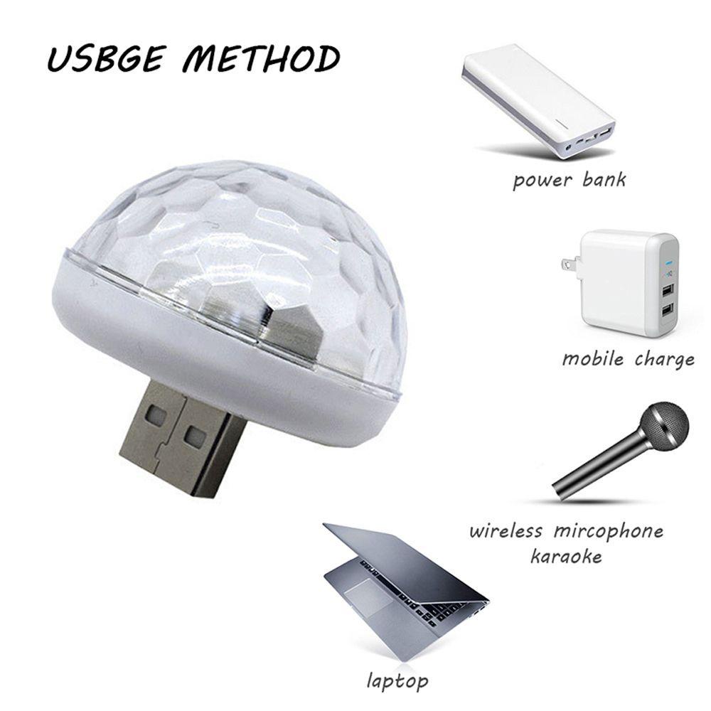 Đèn LED RGB USB Mini D6 Điều Khiển Bằng Giọng Nói Trang Trí Phòng / Ngoài Trời / Tiệc DJ Disco / Điện Thoại