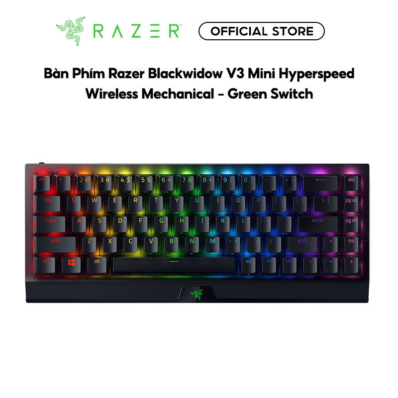 Bàn phím Razer BlackWidow V3 Mini HyperSpeed-Phantom Pudding Edition-65% Wireless Mechanical-Green Switch_RZ03-03892000