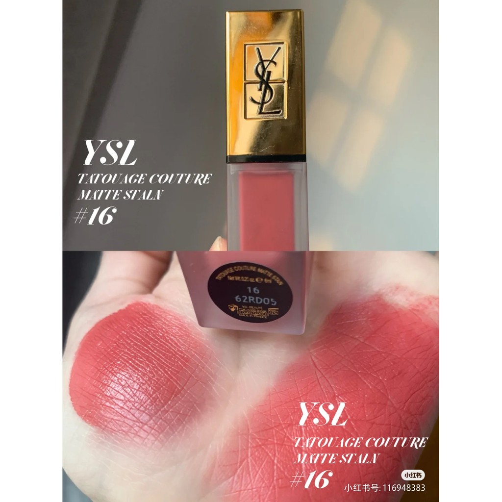 Son kem lì YSL Tatouage Couture Velvet Cream và Matte stain