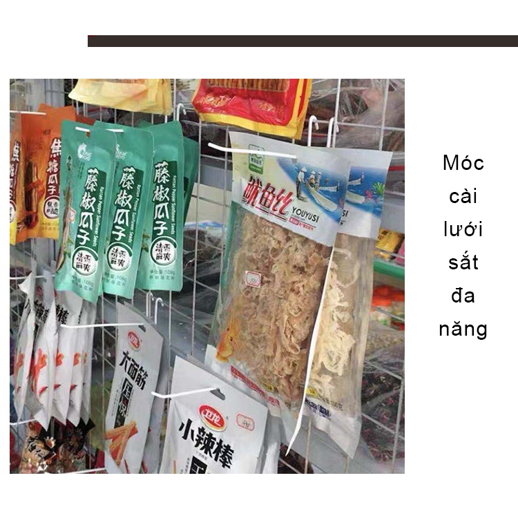 Móc cài lưới sắt, móc treo lưới sắt đa năng chống gỉ nhiều kích thước