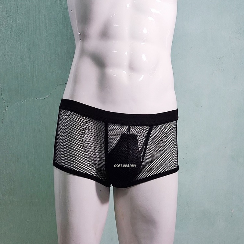 Quần lót nam dạng boxer SX.06 chất thun lưới đẹp, nhiều màu - ẢNh, video shop làm - giao hàng không để tên