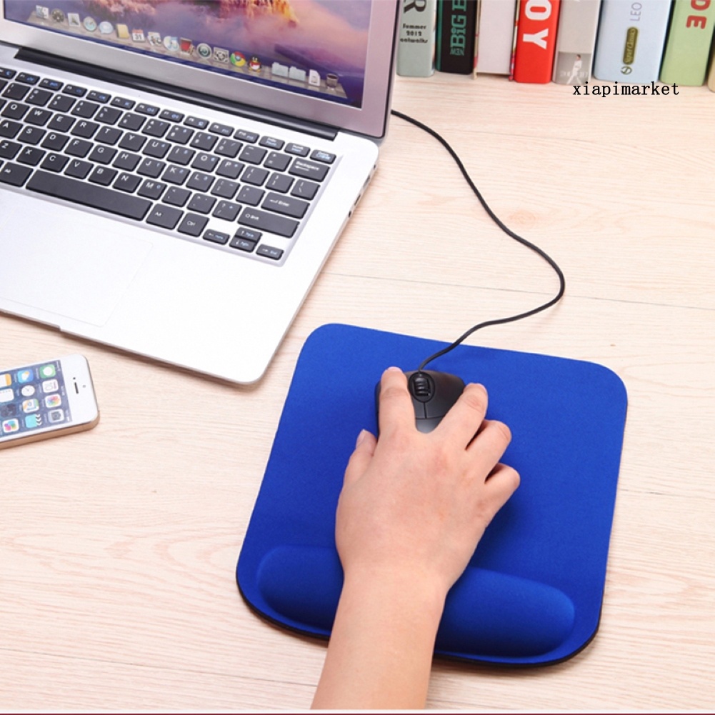 LOP_Anti-slip Soft Sponge Mat Gaming Mouse Pad Cushion with Wrist Rest PC Accessory