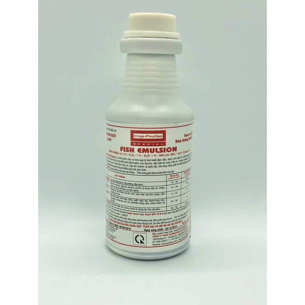 Phân đạm cá cao cấp Fish Emulsion 250ml