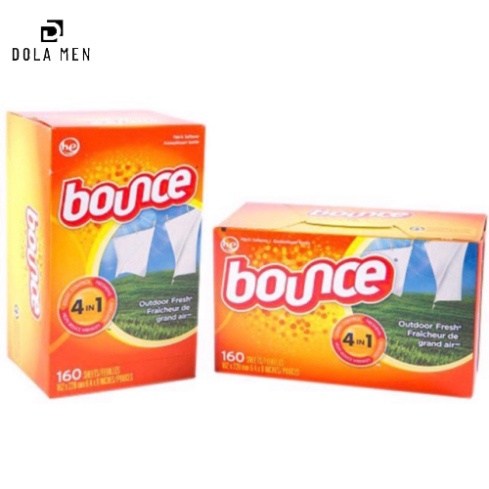 Sấp 10 Tờ giấy thơm  BOUNCE Outdoor Fresh - Mùi Hương Việt Kiều Mỹ Dolamen
