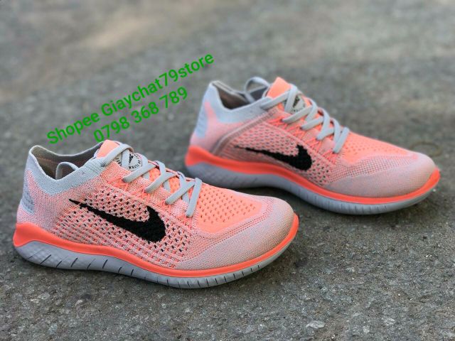 Giày Nike Free 5.0 Cam Đen Women Siêu Nhẹ  Giaychat79store