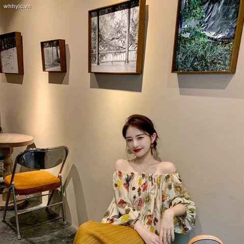 Áo voan trễ vai một dây in họa tiết thời trang mùa hè 2021 mới quyến rũ cho nữ | BigBuy360 - bigbuy360.vn