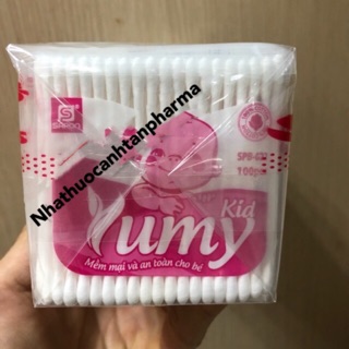 Combo 12  gói Tăm bông Yumy trẻ em ( 1 lốc )