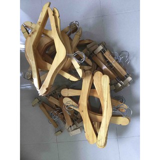Thanh lý móc gỗ treo quần áo- 1 set 10 cái