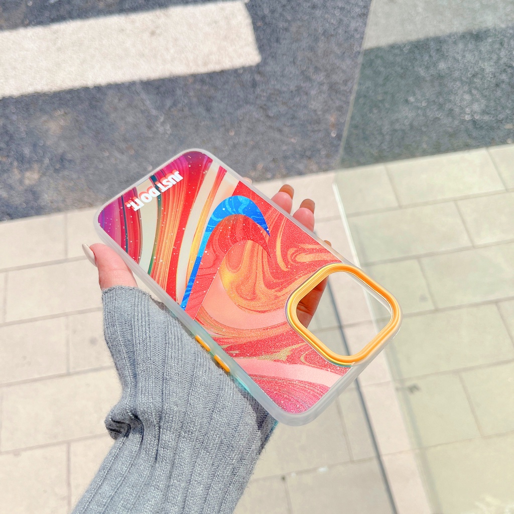 Ốp Điện Thoại Trong Suốt Họa Tiết Bầu Trời Đầy Sao Màu Sắc Blu-ray Cho Iphone13Pro 13Pro 7P 7P 13Pro 12Promax 12Promax