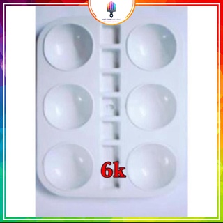 KHAY PHA MÀU CHŨ NHẬT 6 LỖ
