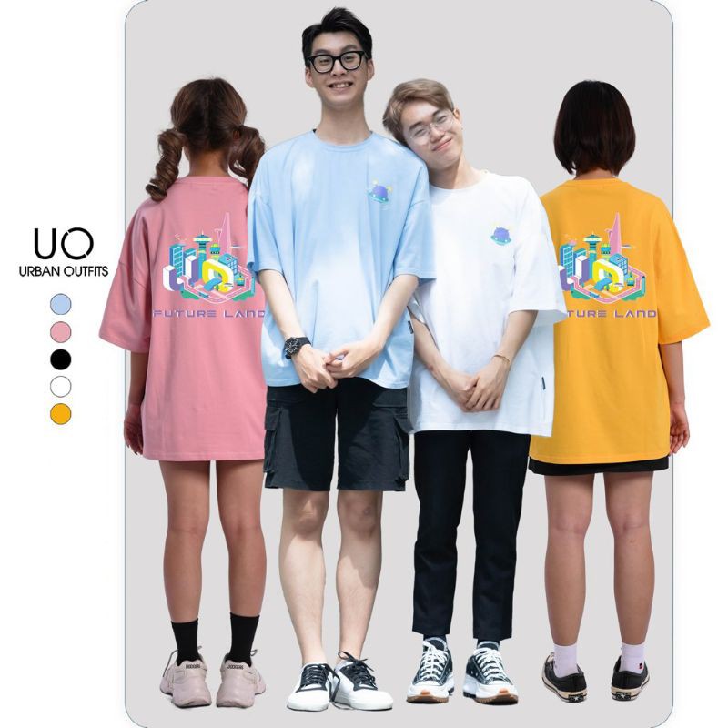 Áo Thun Tay Lỡ Nam Nữ Form Rộng URBAN OUTFITS In FutureLand ATO16 Cotton 4 Chiều Local Brand