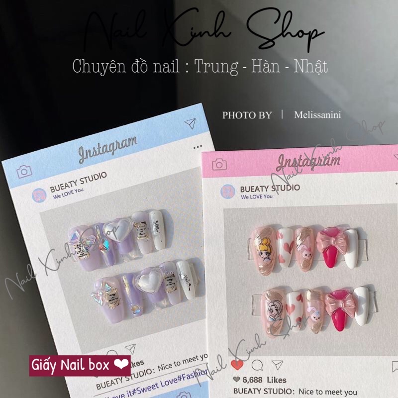 Giấy nail box gắn móng đẹp giá rẻ
