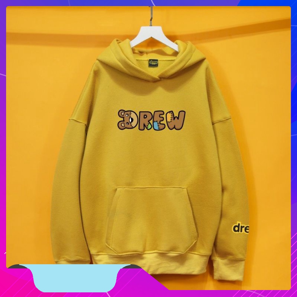 Áo Nỉ HOODIE Drew house Chữ gấu, áo nỉ bông hoodie unisex nam nữ