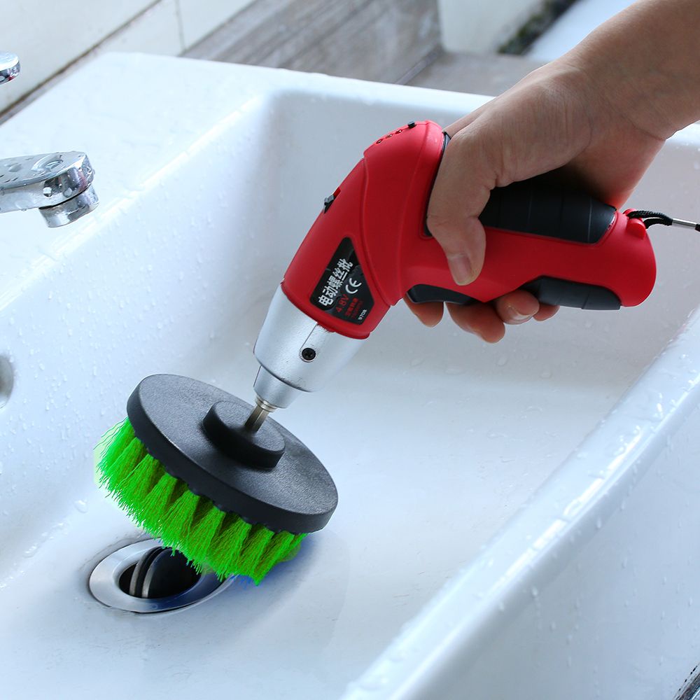 Bộ bàn chải gắn máy khoan điện vệ sinh ô tô cỡ 2'' 3.5'' 4'' nhiều màu sắc tùy chọn (có bán lẻ)