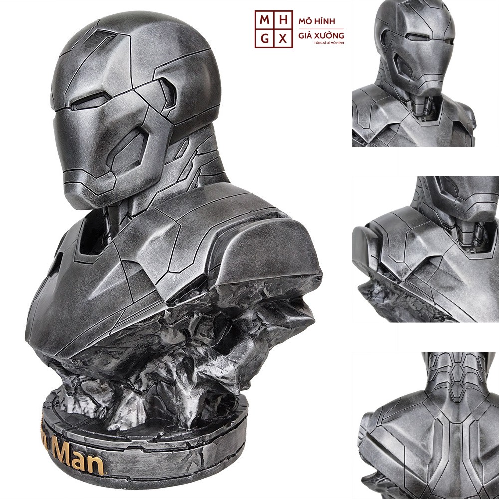 Mô Hình Maver Bán Thân Iron Man Người Sắt Tony Stark Cao 17cm ( 3 màu ) - Figure Tượng Maver - Mô hình giá xưởng