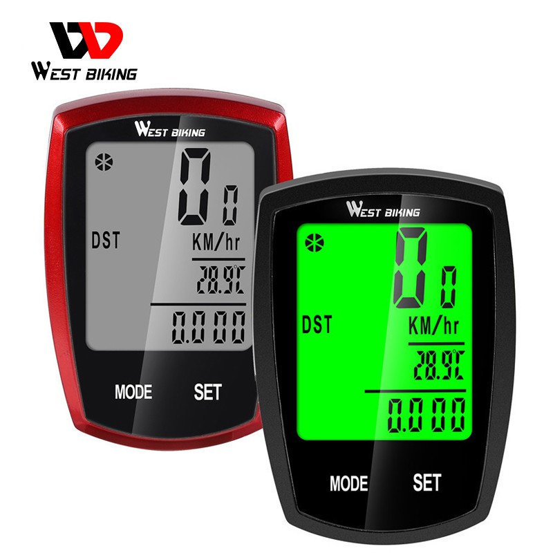 Tốc kế xe đạp WEST BIKING chống nước có đèn nền thông dụng
