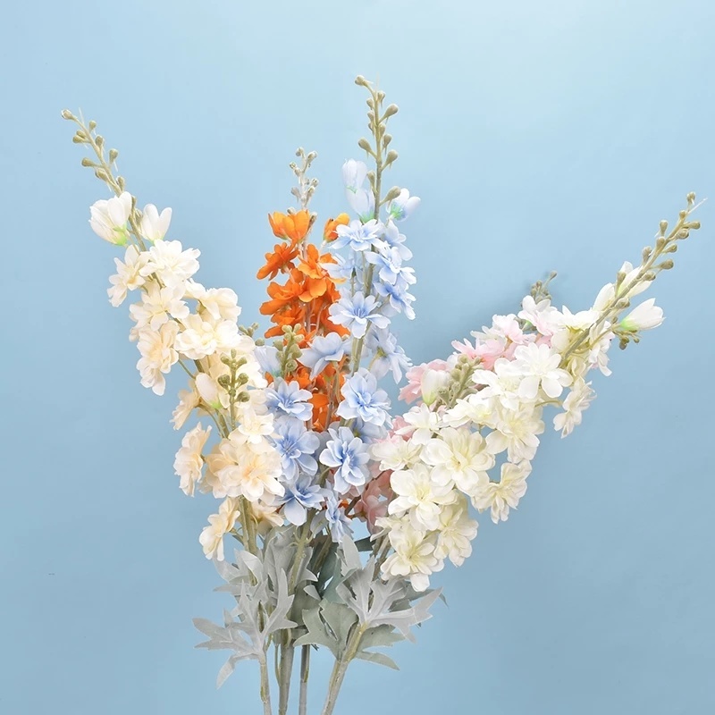 Bó hoa giả bằng lụa 80cm trang trí nhà ở/văn phòng/khách sạn