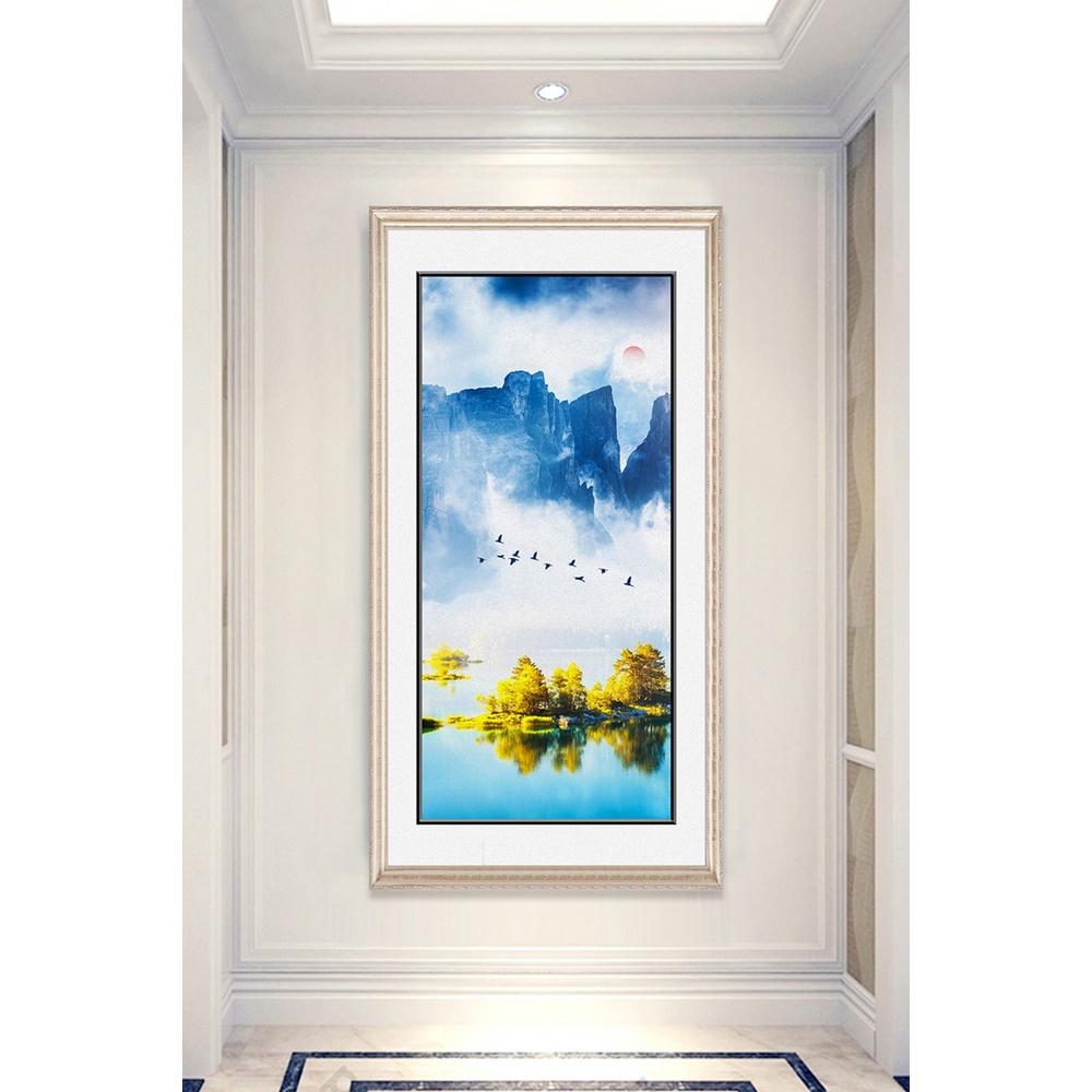 In hình ép gỗ Laminate TRANH HÀNH LANG TRUNG QUỐC - Mẫu 20 (50x75, 60x90, 70x110). In ảnh theo yêu cầu