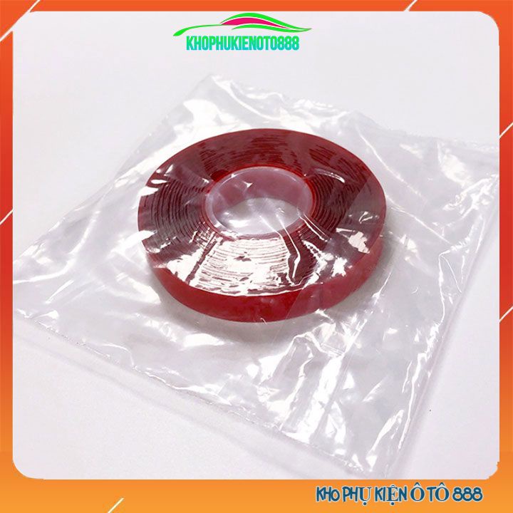 Băng dính 2 mặt trong suốt Acrylic siêu bám dính chống thấm dài 3 mét chiều rộng 5mm-35mm