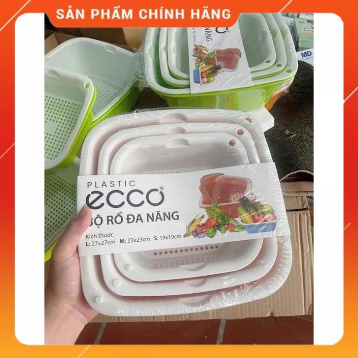 Bộ 3 Rổ Thau 6 Món Rửa Rau Củ Quả Tiện Ích