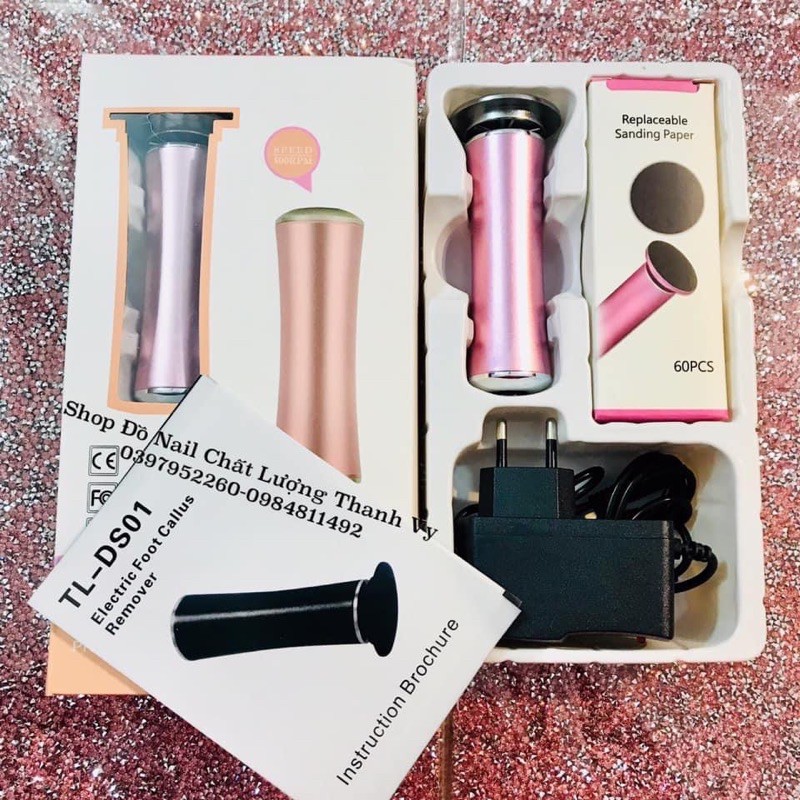 Máy chà gót chân, làm mịn màng gót chân, máy mài gót chân nail