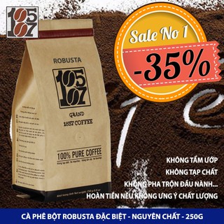 1KG Cà phê Robusta bột đặc biệt ❤️️ FREESHIP ❤️️ nguyên chất không pha trộn tẩm ướp hương liệu - grand 1857 coffee