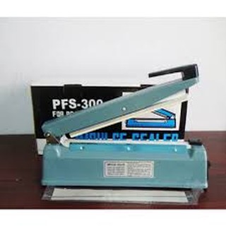 Máy hàn miệng túi pfs 300 vỏ sắt| máy ép miệng túi 30 cm sắt| máy hàn miệng túi zip 30cm| máy cắt ép màng co 30 cm