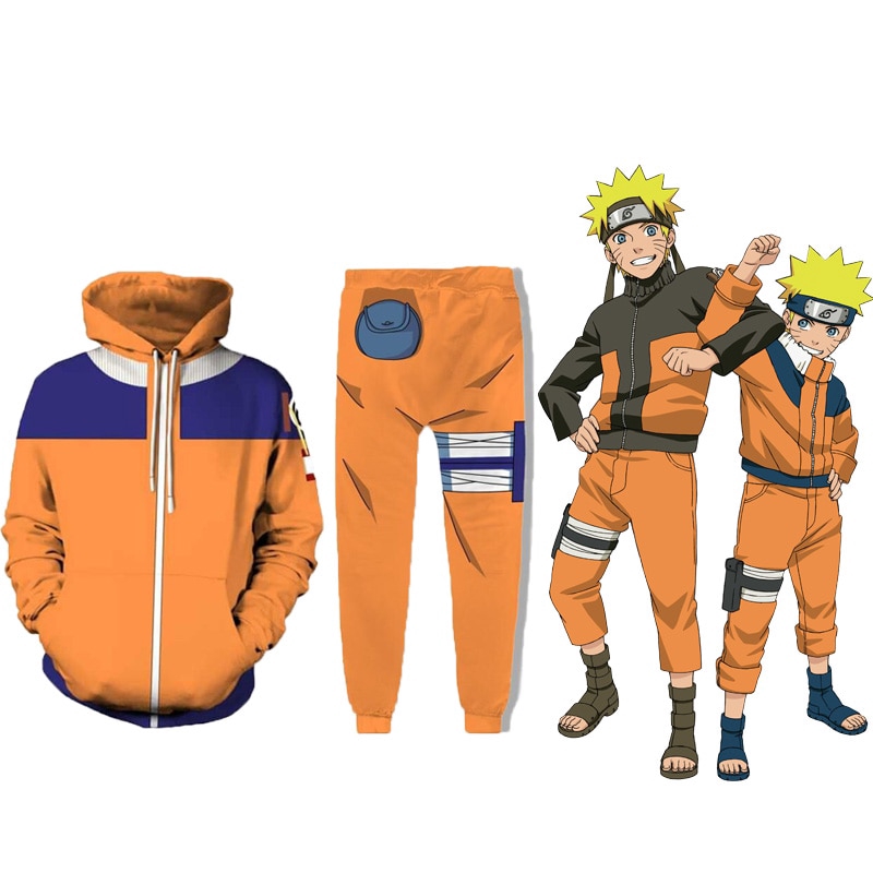 Áo khoác Hoodies hóa trang nhân vật Anime Naruto