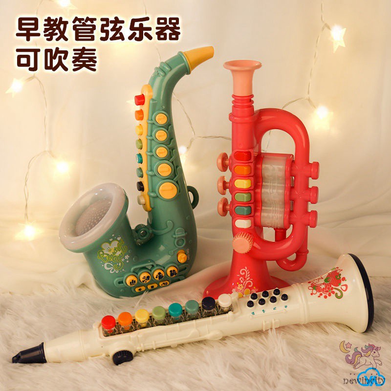 Kèn Saxophone Mini Có Đèn Và Nhạc Cho Bé