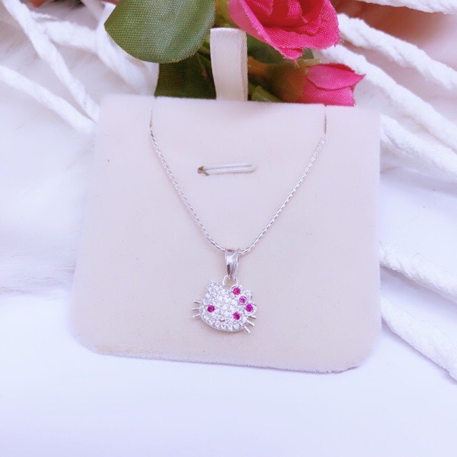 Dây chuyền bạc ta mèo kitty cho bé gái - Kho sỉ bạc Nhất Linh