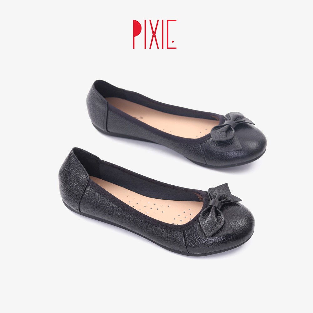 Giày Búp Bê Bệt Da Thật Êm Pixie X424