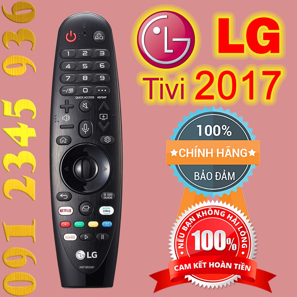 Remote Điều khiển tivi LG mẫu năm 2017 có Chuột bay Giọng nói Magic Remote AN-MR20GA mã AKB75855501 Made in INDONESIA