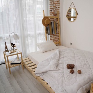 Giường pallet gỗ - giường ngủ pallet - trang trí phòng ngủ decor nhà cửa đẹp