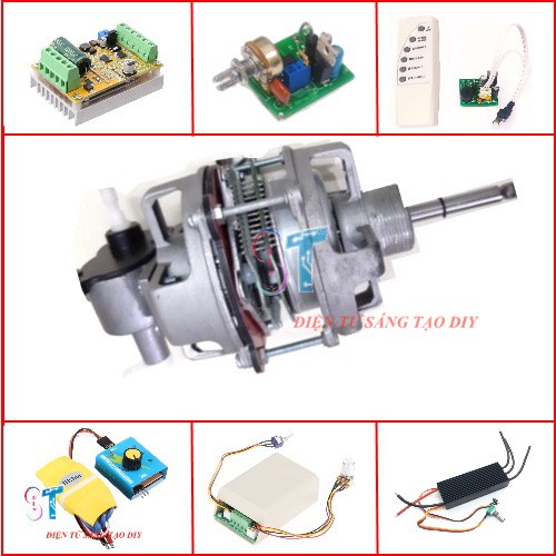 Motor BLDC không chổi than, 2 tầng chế quạt 12V 15W