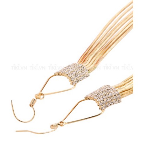 Bông Tai Thời Trang Tua Rua Xi Vàng Hàng Thiết Kế